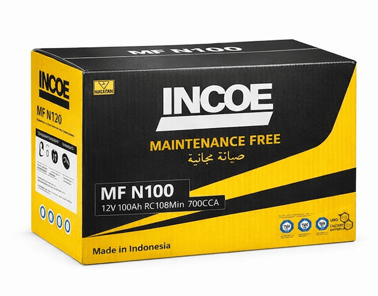 بطارية INCOE MF 100Ah 12V معفاة من الصيانة للمركبات والمولدات