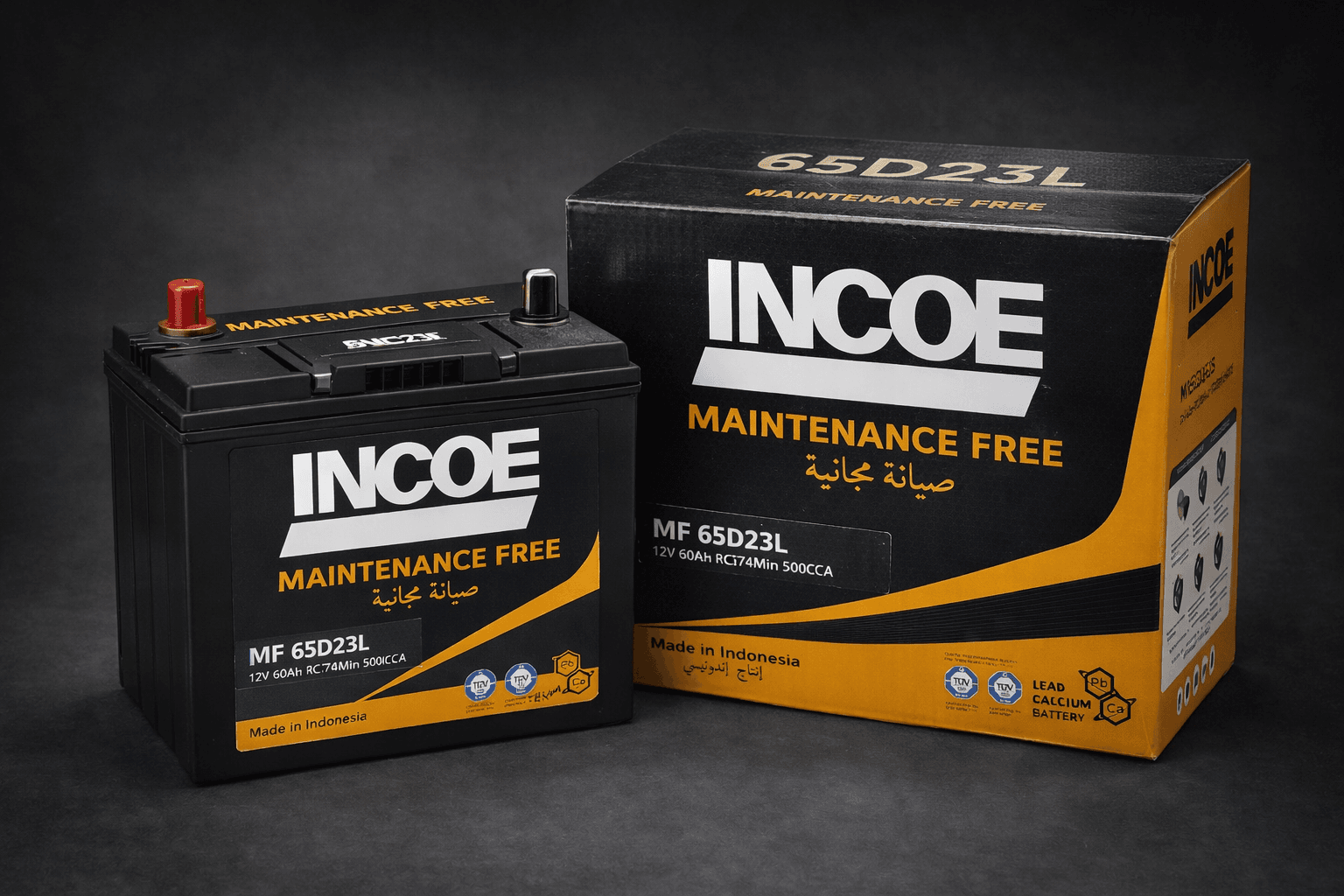 INCOE 55D23L/ 55D23R Automotive Battery