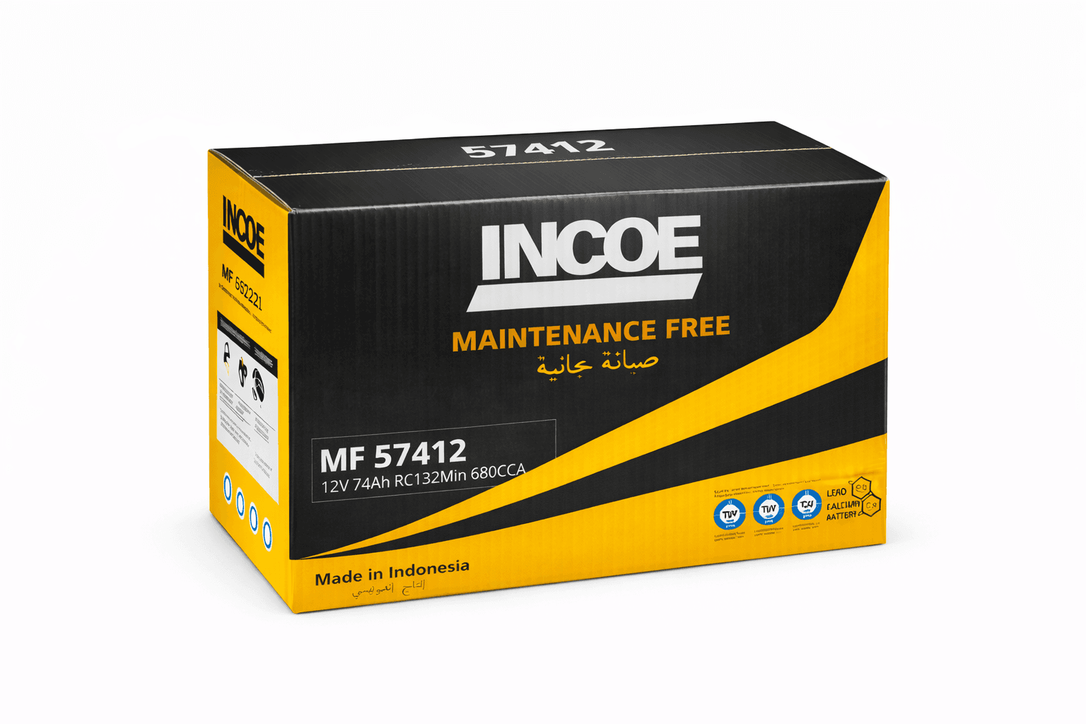 بطارية INCOE موديل 57412 – 74 أمبير