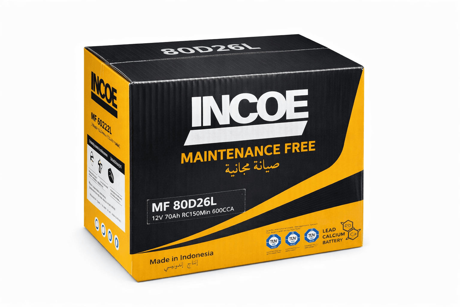بطارية سيارات INCOE NX110-5L / 80D26L
