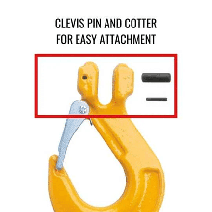 Heavy-Duty Lifting Hook with Safety Latch