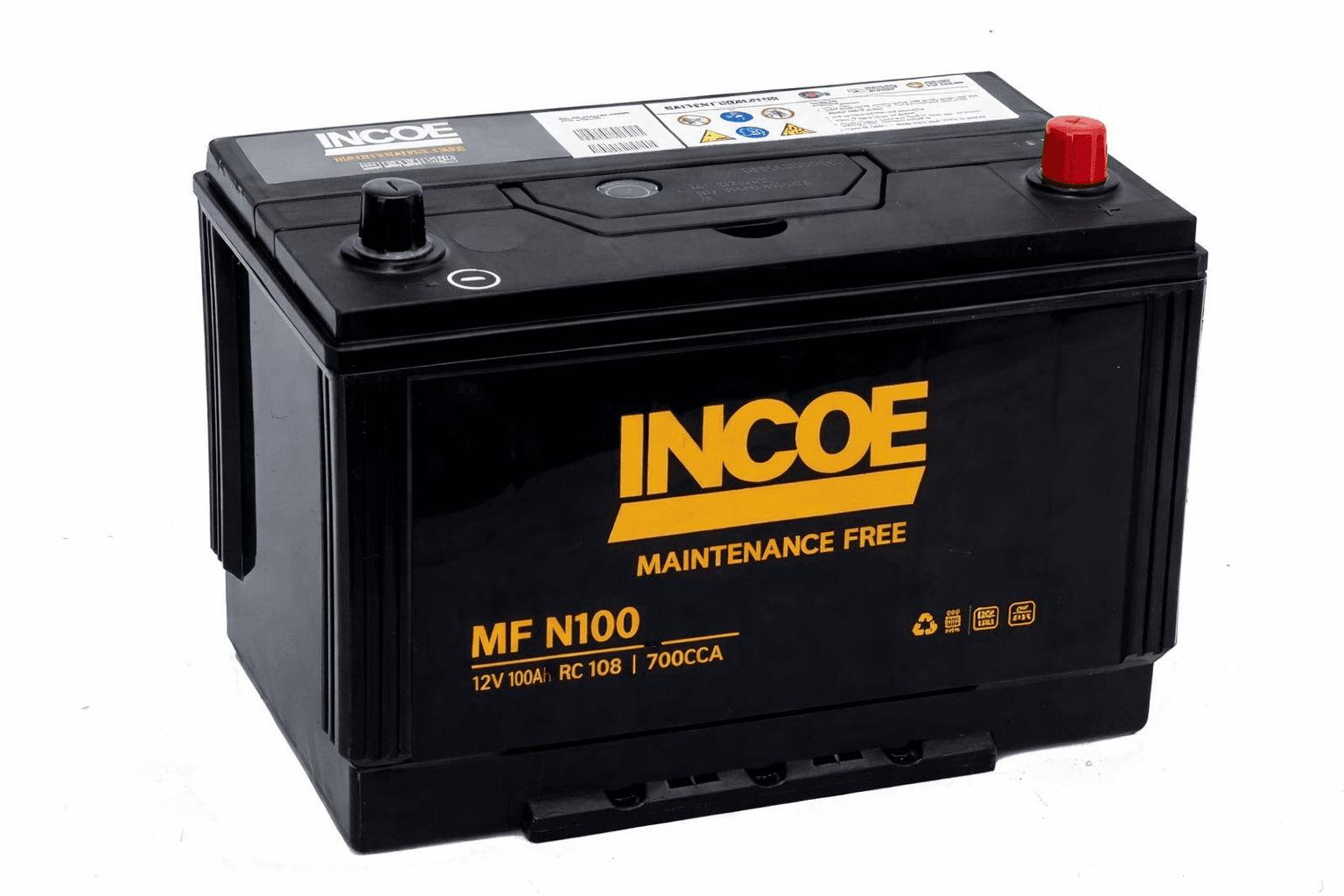 INCOE MF 100Ah 12V Maintenance Free Battery for Vehicles & Generators